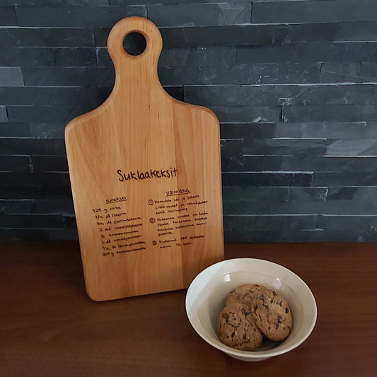 leikkuulauta omalla tekstillä