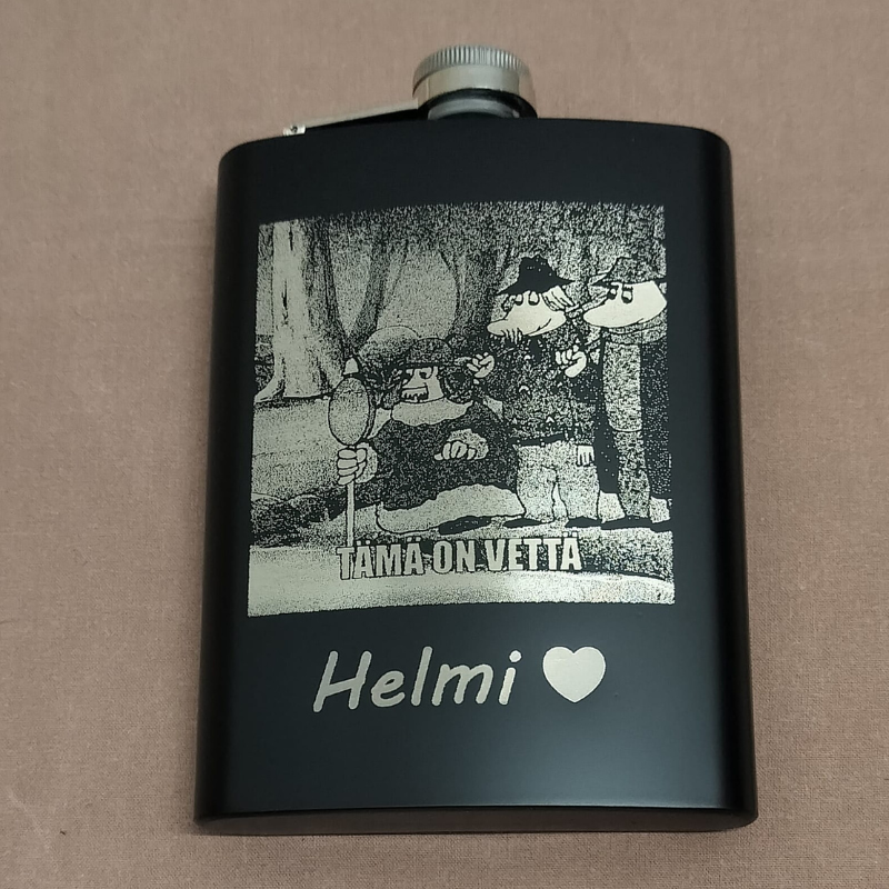 Taskumatti omalla kuvalla ja tekstillä