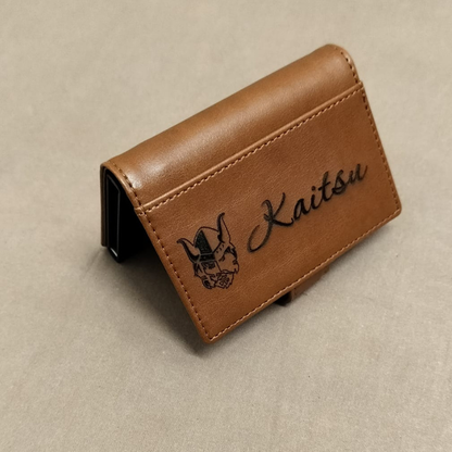 Korttikotelo omalla tekstillä ja logolla (RFID suojattu)