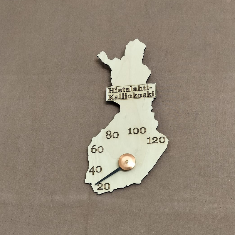 Suomi-saunamittari omalla kaupungilla tai koordinaateilla