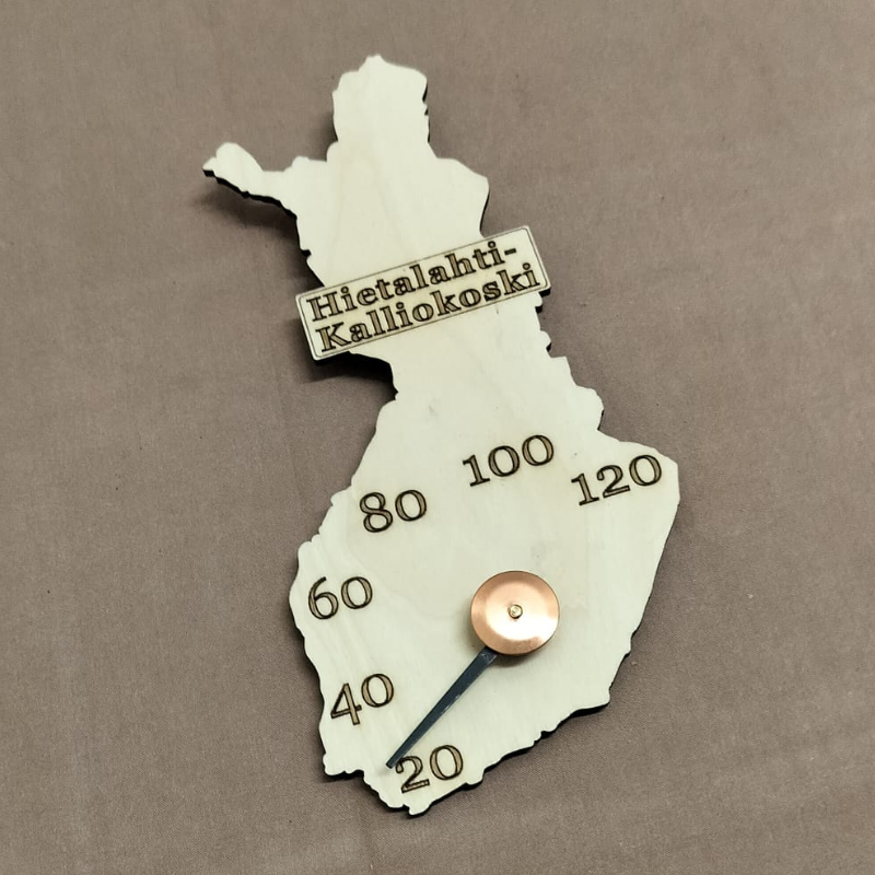 Suomi-saunamittari omalla kaupungilla tai koordinaateilla